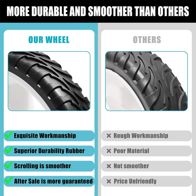 Sutmorly 11" Drive Rear Wheels for Toro 137-4837 115-2885 119-0313, Lawn Mower Rear Wheel Tire Compatible with Most Toro Walk-Behind Push Lawn Mower Fits for 20339 20378 20959 21329, 2 PACK - Image 5